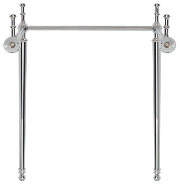 Safavieh HAMILTON Console Sink Stand – Modern 28" Chrome Wall-Mount for Elegant & Functional Bathroom Upgrade SKC4228C