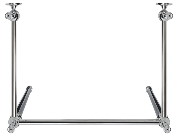 Safavieh HAMILTON Console Sink Stand – Modern 28" Chrome Wall-Mount for Elegant & Functional Bathroom Upgrade SKC4228C