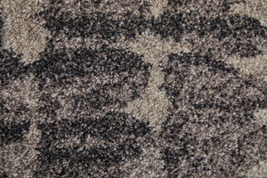 Feizy Rugs Skyview Abstract Plush Hallway Runner Turkish Polypropylene Frieze Pile Modern Rug Black/Gray/Ivory SKV39QDFCHL000I02
