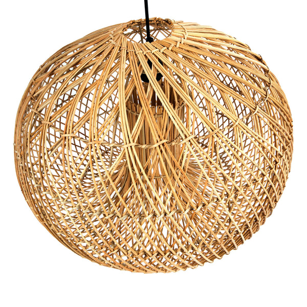 Lh Imports Dome Chandelier - Large Handwoven Rattan Design For Stunning Home Lighting And Elegant Decor Brown Rattan,Iron Sky033-l