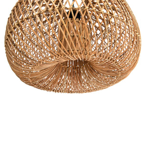 Lh Imports Dome Chandelier - Large Handwoven Rattan Design For Stunning Home Lighting And Elegant Decor Brown Rattan,Iron Sky033-l