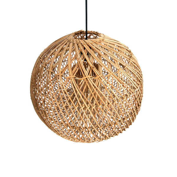 Lh Imports Dome Chandelier - Large Handwoven Rattan Design For Stunning Home Lighting And Elegant Decor Brown Rattan,Iron Sky033-m
