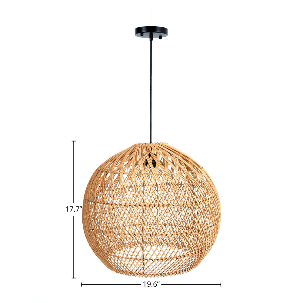 Lh Imports Cascade Chandelier: Artisanal Tiered Design With Rattan Weave For Elegant Soft Light Diffusion Brown Rattan,Iron Sky034