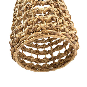 Lh Imports Hyacinth Long Chandelier - Elegant Water Hyacinth Design With Iron Frame For Stunning Home Decor Brown Water Hyacinth,Iron Sky037