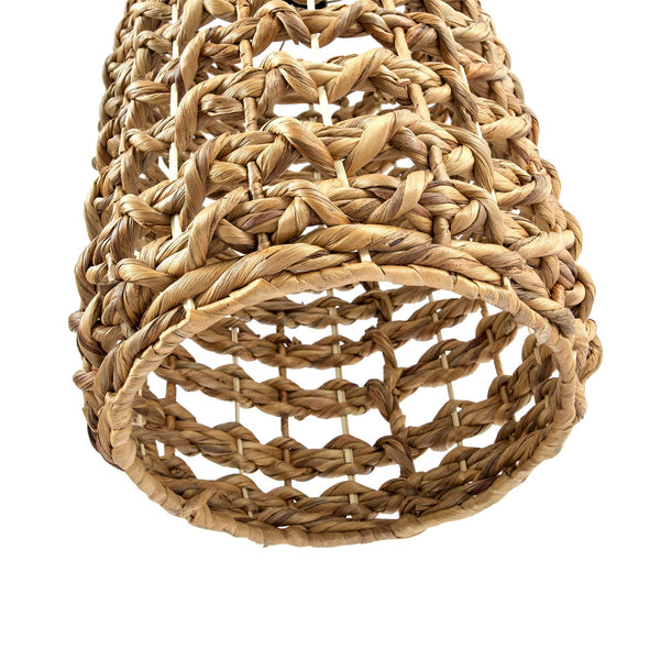 Lh Imports Hyacinth Long Chandelier - Elegant Water Hyacinth Design With Iron Frame For Stunning Home Decor Brown Water Hyacinth,Iron Sky037