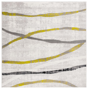 Safavieh Skyler 112 Power Loomed 55% Polypropylene, 40% Jute, 5% Polyester Modern Rug Ivory Grey / Green SKY112Y-7SQ
