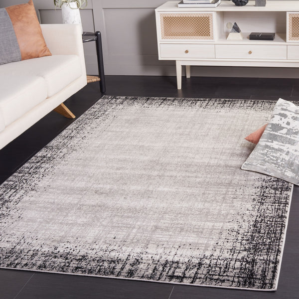 Safavieh Skyler 113 Power Loomed 55% Polypropylene, 40% Jute, 5% Polyester Modern Rug Ivory Grey / Black SKY113A-9