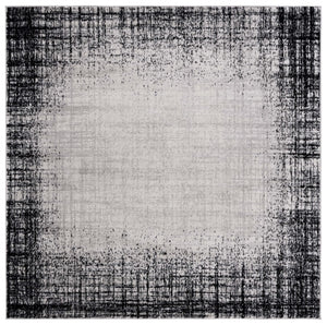 Safavieh Skyler 113 Power Loomed 55% Polypropylene, 40% Jute, 5% Polyester Modern Rug Ivory Grey / Black SKY113A-7SQ