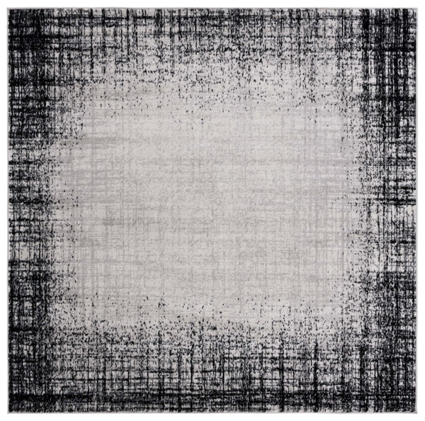 Safavieh Skyler 113 Power Loomed 55% Polypropylene, 40% Jute, 5% Polyester Modern Rug Ivory Grey / Black SKY113A-7SQ