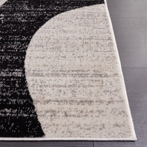 Safavieh Skyler 115 Power Loomed 55% Polypropylene, 40% Jute, 5% Polyester Modern Rug Ivory Grey / Black SKY115A-9