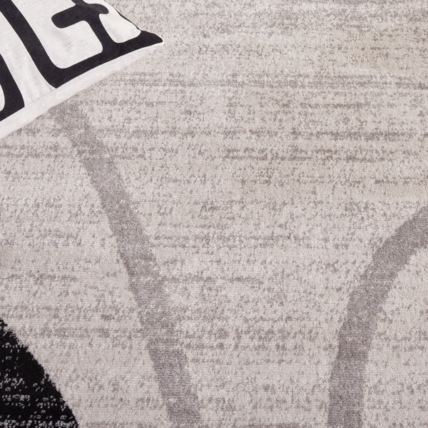 Safavieh Skyler 115 Power Loomed 55% Polypropylene, 40% Jute, 5% Polyester Modern Rug Ivory Grey / Black SKY115A-9