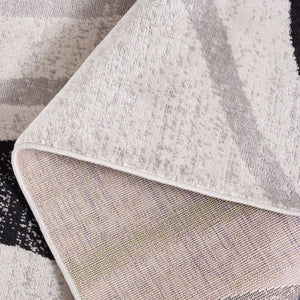 Safavieh Skyler 115 Power Loomed 55% Polypropylene, 40% Jute, 5% Polyester Modern Rug Ivory Grey / Black SKY115A-9