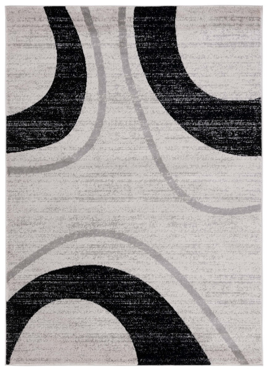 Safavieh Skyler 115 Power Loomed 55% Polypropylene, 40% Jute, 5% Polyester Modern Rug Ivory Grey / Black SKY115A-9