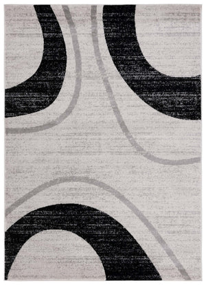 Safavieh Skyler 115 Power Loomed 55% Polypropylene, 40% Jute, 5% Polyester Modern Rug Ivory Grey / Black SKY115A-9