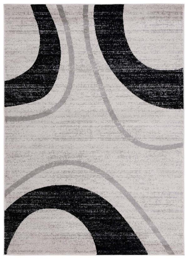 Safavieh Skyler 115 Power Loomed 55% Polypropylene, 40% Jute, 5% Polyester Modern Rug Ivory Grey / Black SKY115A-9
