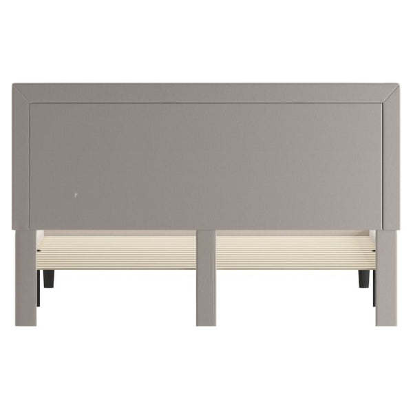 English Elm Roxbury Full Size Tufted Upholstered Platform Bed with Modern Design and Sturdy Support System Beige In Stock. Usually ships in 24 - 48 business hours SL-BK5-K-B-GG