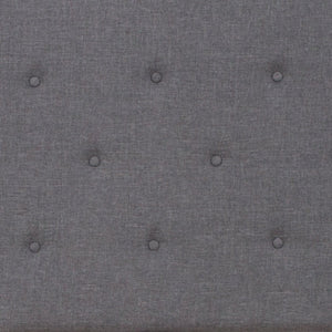 English Elm Roxbury Full Size Tufted Upholstered Platform Bed with Modern Design and Sturdy Support System Light Gray SL-BK5-Q-LG-GG