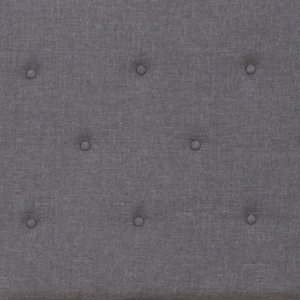 English Elm Roxbury Full Size Tufted Upholstered Platform Bed with Modern Design and Sturdy Support System Light Gray SL-BK5-Q-LG-GG