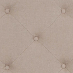 English Elm Brighton Twin Size Tufted Upholstered Platform Bed & Pocket Spring Mattress for Elegant Comfort Beige SL-BM-1-GG