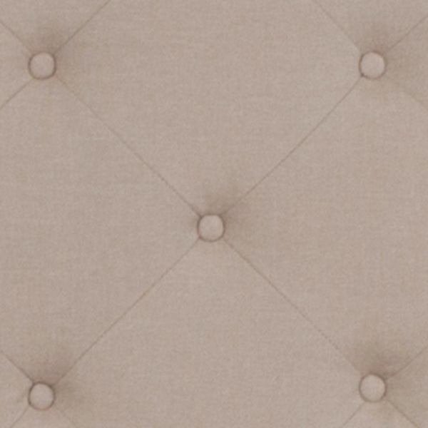 English Elm Brighton Twin Size Tufted Upholstered Platform Bed & Pocket Spring Mattress for Elegant Comfort Beige SL-BM-1-GG