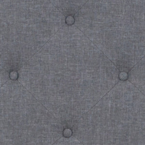 English Elm Brighton Twin Size Tufted Upholstered Platform Bed & Pocket Spring Mattress for Elegant Comfort Light Gray SL-BM-9-GG