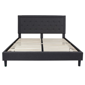 English Elm Roxbury Full Size Tufted Upholstered Platform Bed with 10" Pocket Spring Mattress for Ultimate Comfort Dark Gray In Stock. Usually ships in 24 - 48 business hours SL-BM10-32-GG