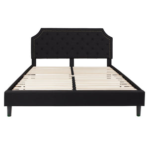 English Elm Brighton Full Size Tufted Upholstered Platform Bed with Pocket Spring Mattress for Modern Comfort Black In Stock. Usually ships in 24 - 48 business hours SL-BM10-8-GG