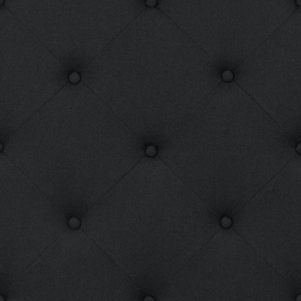 English Elm Brighton Queen Size Upholstered Platform Bed Set with Stylish Tufted Headboard & Hybrid Mattress Black SL-BMF-7-GG