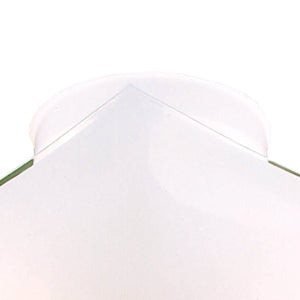 Thomas Lighting Veil Two Light Flush Mount White Metal Geometric Glass Shades Low Profile Ceiling SL123