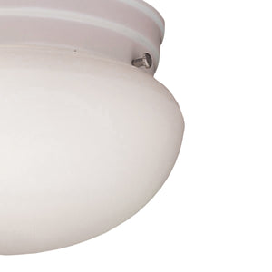 Thomas Lighting Elowen Three Light Flush Mount White Bubble Glass Shades for Bedroom or Hallway SL3288