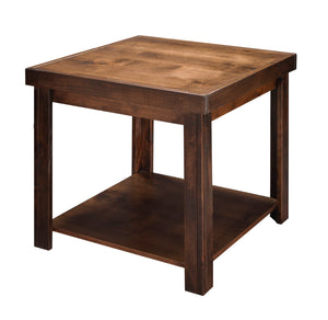 Legends Furniture Bridgevine Home Sausalito 24" Side Table, No Assembly Required, Whiskey Finish Barnwood And White Wash, Brown Knotty Alder Solids And Veneers Sl4110.Wky
