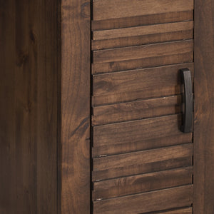 Legends Furniture Bridgevine Home Sausalito 14" Chairside Table, No Assembly Required, Whiskey Finish Whiskey, Brown Knotty Alder Solids And Veneers Sl4520.Wky