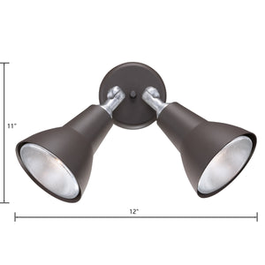 Thomas Lighting Daley Matte Metal Two Light Outdoor Wall Sconce for Entryways and Covered Patios Black 11 inches SL494227