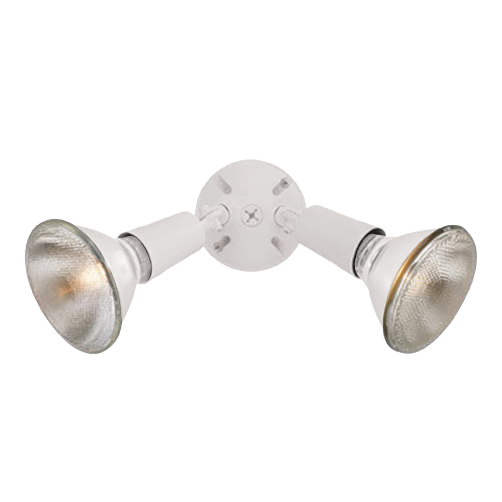 Thomas Lighting Daley Matte Metal Two Light Outdoor Wall Sconce for Entryways and Covered Patios White 6 inches SL49468