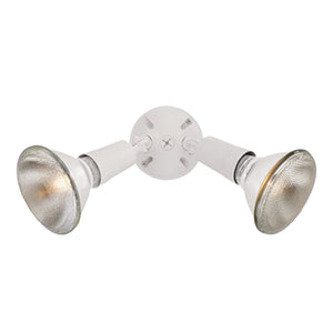 Thomas Lighting Daley Matte Metal Two Light Outdoor Wall Sconce for Entryways and Covered Patios White 6 inches SL49468