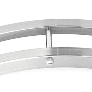 Thomas Lighting Clarion Architectural LED Flush Mount with Glass Diffuser for Modern Interiors Nickel 14 inches SL705078