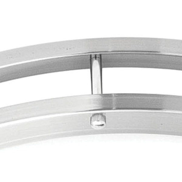 Thomas Lighting Clarion Architectural LED Flush Mount with Glass Diffuser for Modern Interiors Nickel 14 inches SL705078