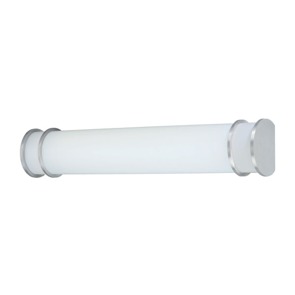 Thomas Lighting Clarion Brushed Nickel Wall Sconce with Opaque Glass Diffuser for Bath or Hallway SL716578