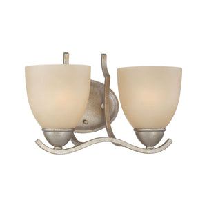 Thomas Lighting Triton Three Light Wall Sconce with Bell Glass Shades for Hallway or Dining Room Silver 12 inches SL717272