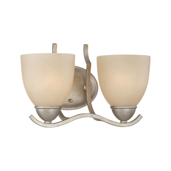 Thomas Lighting Triton Three Light Wall Sconce with Bell Glass Shades for Hallway or Dining Room Silver 12 inches SL717272
