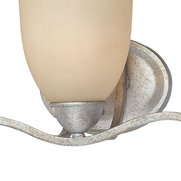 Thomas Lighting Triton Three Light Wall Sconce with Bell Glass Shades for Hallway or Dining Room Silver 21 inches SL717372