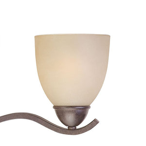 Thomas Lighting Triton Three Light Wall Sconce with Bell Glass Shades for Hallway or Dining Room Bronze 29 inches SL717422