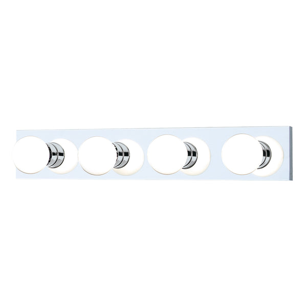 Thomas Lighting Vanity Strip Three Light Hollywood Style Bar with Polished Metal Finish for Bathrooms 24 inches Chrome SL74024
