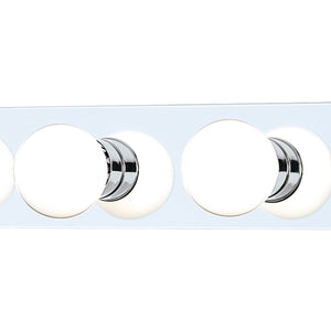Thomas Lighting Vanity Strip Three Light Hollywood Style Bar with Polished Metal Finish for Bathrooms 24 inches Chrome SL74024