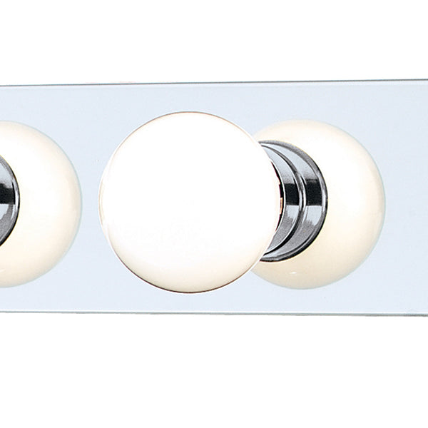 Thomas Lighting Vanity Strip Three Light Hollywood Style Bar with Polished Metal Finish for Bathrooms 18 inches Chrome SL74134