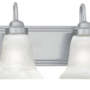 Thomas Lighting Homestead Four Light Vanity Bar Brushed Nickel with Tulip Smoked Glass Shades SL758478