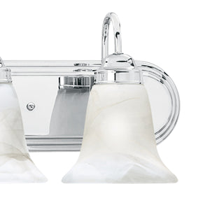 Thomas Lighting Homestead 5 Light Chrome Vanity Bar with Tulip Smoked Glass Shades for Bathrooms SL75854