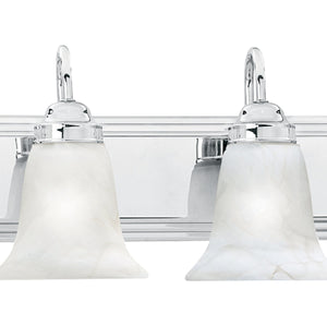 Thomas Lighting Homestead 5 Light Chrome Vanity Bar with Tulip Smoked Glass Shades for Bathrooms SL75854