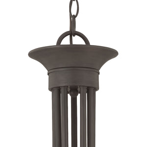 Thomas Lighting Tahoe Three Light Chandelier with Bell Glass Shades for Dining Room or Foyer 30 inches Bronze SL801663