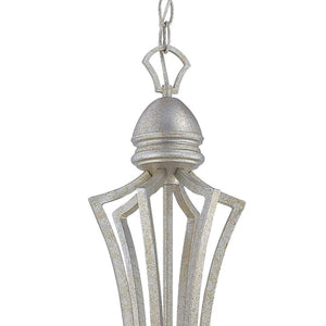 Thomas Lighting Triton Nine Light Metal Chandelier with Glass Shades for Dining and Entryway Spaces Silver SL808372
